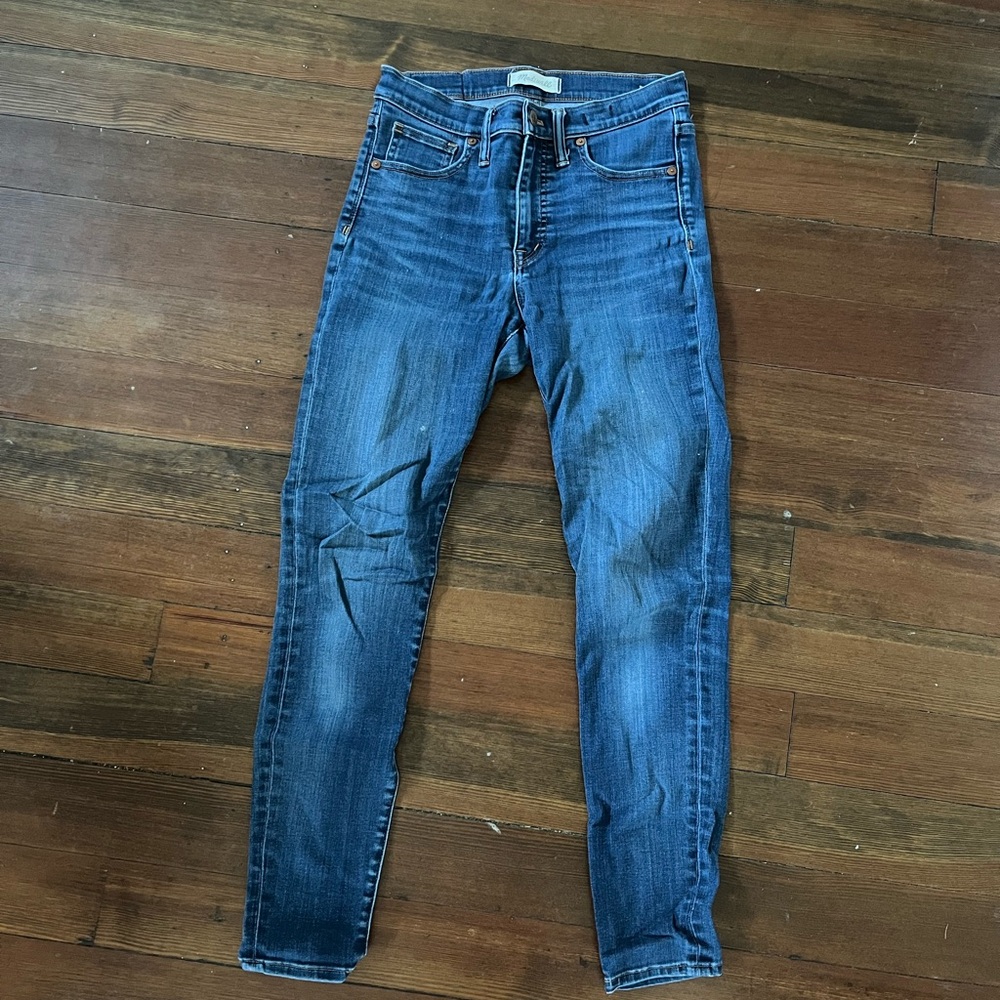 Madewell 9” high rise skinny jeans